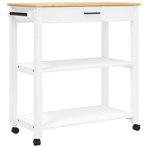 vidaXL Chariot de cuisine MONZA 84x40x88,5 cm bois massif de pin