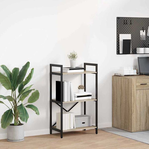 vidaXL &Eacute;tag&egrave;re Ch&ecirc;ne Sonoma 56 x 34 x 96 cm Bois d'ing&eacute;nierie