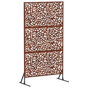 vidaXL &Eacute;cran de confidentialit&eacute; 100 x 50 x 180 cm Acier patin&eacute; Rouill&eacute;
