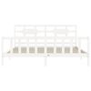 vidaXL Cadre de lit sans matelas blanc bois massif de pin