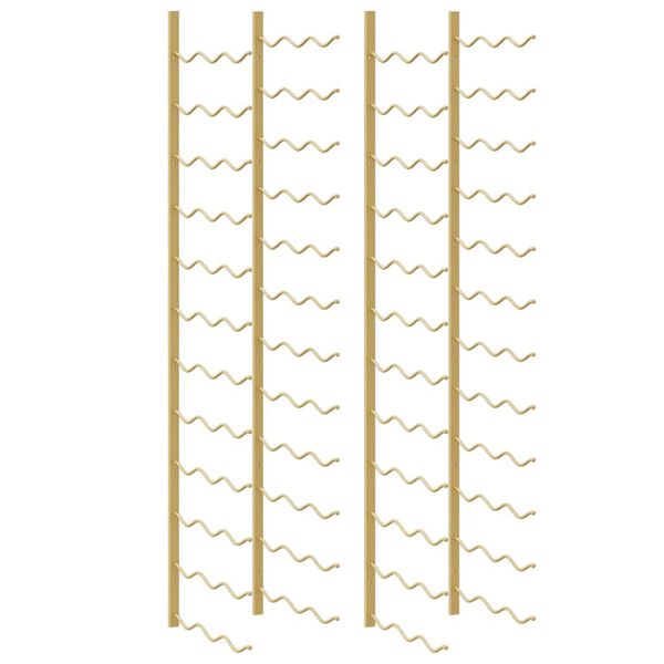 vidaXL Casier &agrave; vin mural pour 36 bouteilles 2 pcs Dor&eacute; Fer