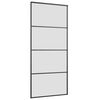 vidaXL Porte coulissante kit de quincaillerie noir 90x205 cm verre ESG