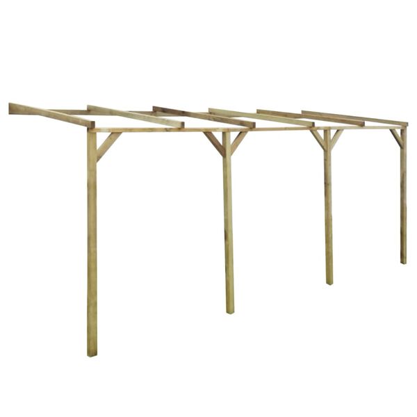 vidaXL B-Stock Pergola inclin&eacute;e 2x5x2,2 m Bois massif de pin impr&eacute;gn&eacute;