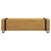 vidaXL Meuble TV Marron 110 x 30 x 30 cm Bois de teck massif