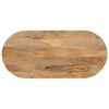 vidaXL Dessus de table 110x50x3,8 cm ovale bois massif de manguier