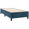 vidaXL Sommier &agrave; lattes de lit avec matelas et LED Bleu fonc&eacute; 80x200cm