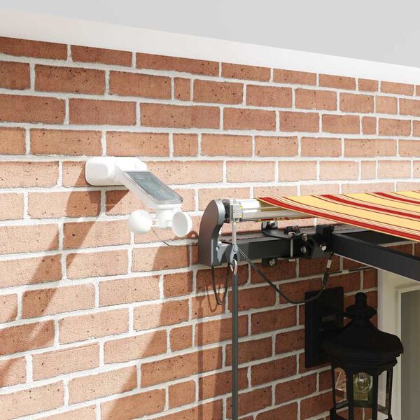 vidaXL Tissu de auvent avec Jaune et Orange 500 × 300 cm Polyester