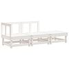 vidaXL Unit&eacute; de canap&eacute; sectionnel 3 place Solid pine wood Pin blanc