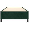vidaXL Cadre de lit sans matelas vert fonc&eacute; 90x200 cm velours