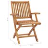 vidaXL Chaises de jardin lot de 2 et coussins noir Bois de teck massif