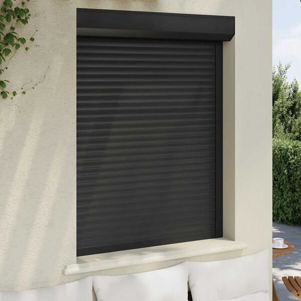 vidaXL Volet roulant aluminium 100x130 cm anthracite