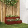 vidaXL Cache-pot de jardin Rouill&eacute; 100 x 60 x 45 cm Acier patin&eacute;