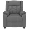 vidaXL Fauteuil de massage Gris Similicuir