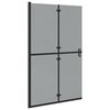 vidaXL Paroi de douche &agrave; l'italienne Noir 120 x 6,5 x 190 cm