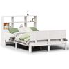 vidaXL Lit biblioth&egrave;que sans matelas blanc 120x200 cm bois pin massif
