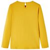 T-shirt enfants à manches longues ocre foncé 116