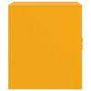 vidaXL Tables de chevet 2 pcs jaune moutarde 34,5x39x44 cm acier