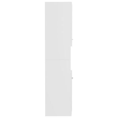 vidaXL Armoire de salle de bain Blanc 30x30x130 cm Aggloméré