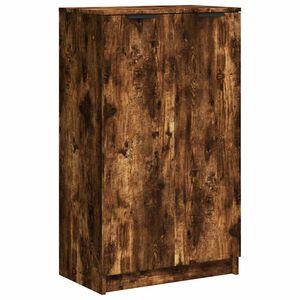 vidaXL Meuble &agrave; chaussures Ch&ecirc;ne fum&eacute; 59x35x100 cm Bois d'ing&eacute;nierie