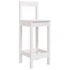 vidaXL Chaises de bar lot de 2 blanc 40x41,5x112 cm bois de pin solide
