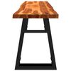 vidaXL Banc avec bord vivant 160 cm bois d'acacia massif