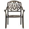 vidaXL Chaises de jardin lot de 2 Aluminium coulé Bronze