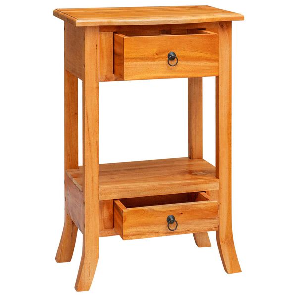 vidaXL Table console avec tiroir Naturel 50,5 x 30 x 75,5 cm