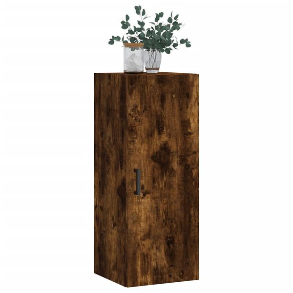 vidaXL Armoire murale ch&ecirc;ne fum&eacute; 34,5x34x90 cm
