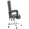vidaXL Fauteuil inclinable de bureau Gris fonc&eacute; Tissu