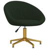 vidaXL Chaise de salle &agrave; manger Vert fonc&eacute; Velours