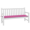 vidaXL Coussin de banc de jardin rose 150x50x4 cm tissu oxford