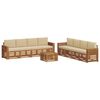 vidaXL Ensemble de canap&eacute;s d'ext&eacute;rieur 9 pc Naturel et Beige
