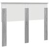 vidaXL T&ecirc;te de lit Gris Sonoma 120 cm Bois d'ing&eacute;nierie
