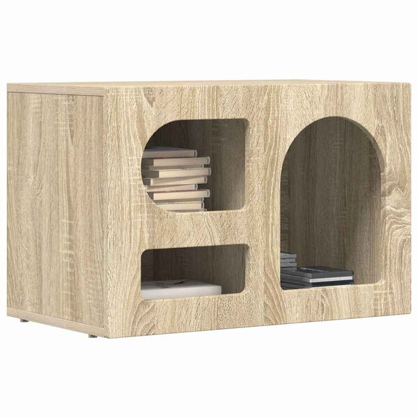 vidaXL Meuble TV Ch&ecirc;ne Sonoma 60 x 35 x 40 cm Bois d'ing&eacute;nierie