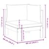 vidaXL Canapé d'angle de jardin avec coussins bois massif d'acacia