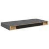 vidaXL &Eacute;tag&egrave;re murale flottante Gris brillant 50x23x3,8 cm MDF
