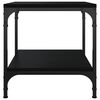 vidaXL Tables d'appoint 2 pcs Noir 40x40x40 cm Bois d'ingénierie