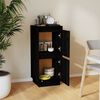 vidaXL Buffet Noir 31,5x34x75 cm Bois massif de pin