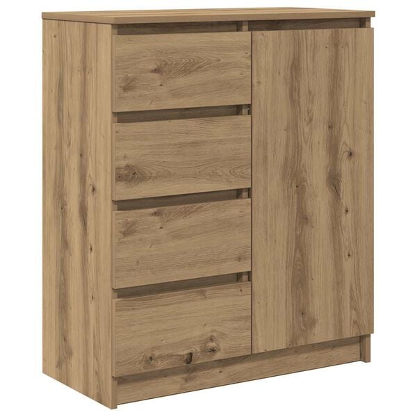 vidaXL Buffet avec tiroirs ch&ecirc;ne artisanal 71x35x84 cm bois ing&eacute;nierie