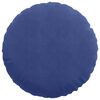 vidaXL Coussins de si&egrave;ge 2 pcs Bleu police &Oslash; 40 x 13 cm Velours
