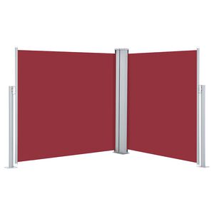 vidaXL Auvent lat&eacute;ral r&eacute;tractable Rouge 100 x 600 cm