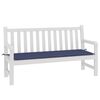vidaXL Coussin de banc de jardin bleu marine 150x50x4 cm tissu oxford