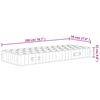 vidaXL Matelas &agrave; ressorts ensach&eacute;s duret&eacute; moyenne 70x200 cm