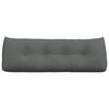 vidaXL Coussin de Dos Gris fonc&eacute; 140 x 24 x 50 cm tissu