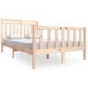vidaXL Cadre de lit sans matelas bois massif