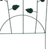 vidaXL Cl&ocirc;ture de jardin 3 pcs Vert 112 x 40 cm Acier