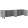 vidaXL Meubles TV muraux 2 pcs gris b&eacute;ton 80x30x41 cm