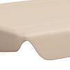 vidaXL Toit de rechange de balan&ccedil;oire beige 150/130x105/70 cm
