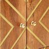 vidaXL Armoire latérale marron et noir 60x33,5x75 cm bois de manguier