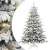 vidaXL Sapin de No&euml;l Artificiel &agrave; Branches Articul&eacute;es Blanc 210 cm